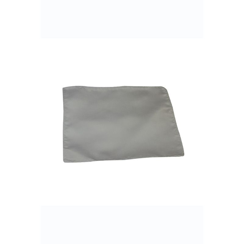 Fashion, accesorii si bijuterii - Barbati - Accesorii barbati - Cravate si papioane barbati - Batista de buzunar pentru sacou, cu aspect matasos, 21 x 21 cm, Silver Grey - Infinity.ro