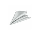Fashion, accesorii si bijuterii - Barbati - Accesorii barbati - Cravate si papioane barbati - Batista de buzunar pentru sacou, cu aspect matasos, 21 x 21 cm, Silver Grey - Infinity.ro