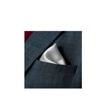 Fashion, accesorii si bijuterii - Barbati - Accesorii barbati - Cravate si papioane barbati - Batista de buzunar pentru sacou, cu aspect matasos, 21 x 21 cm, Silver Grey - Infinity.ro