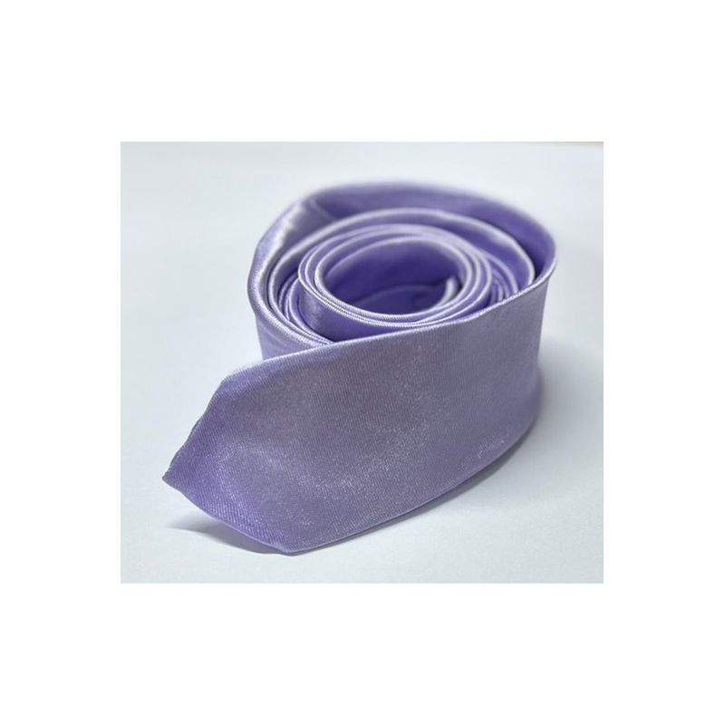 Fashion, accesorii si bijuterii - Barbati - Accesorii barbati - Cravate si papioane barbati - Cravata cu aspect matasos, violet, 155 x 5 cm, Vivo, CRV1 - Infinity.ro