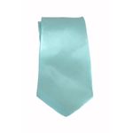 Fashion, accesorii si bijuterii/Barbati/Accesorii barbati/Cravate si papioane barbati - Cravata cu aspect matasos, Turcoaz, 157 x 9 cm, CRV2, Vivo - Infinity.ro