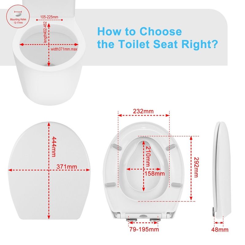 Casa si Gradina - Sanitare - Obiecte sanitare - Accesorii vase de toaleta - Capac toaleta 2 in 1, inchidere silentioasa, cu reductie copii, alb, Vivo, WTS-208 - Infinity.ro