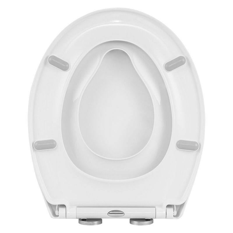 Casa si Gradina - Sanitare - Obiecte sanitare - Accesorii vase de toaleta - Capac toaleta 2 in 1, inchidere silentioasa, cu reductie copii, alb, Vivo, WTS-208 - Infinity.ro