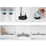 Casa si Gradina - Sanitare - Obiecte sanitare - Accesorii vase de toaleta - Capac toaleta 2 in 1, inchidere silentioasa, cu reductie copii, alb, Vivo, WTS-208 - Infinity.ro