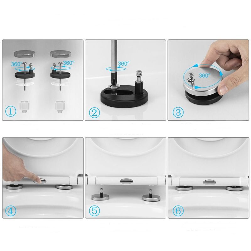 Casa si Gradina - Sanitare - Obiecte sanitare - Accesorii vase de toaleta - Capac toaleta 2 in 1, inchidere silentioasa, cu reductie copii, alb, Vivo, WTS-208 - Infinity.ro