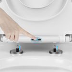 Casa si Gradina - Sanitare - Obiecte sanitare - Accesorii vase de toaleta - Capac toaleta 2 in 1, inchidere silentioasa, cu reductie copii, alb, Vivo, WTS-208 - Infinity.ro