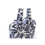 Fashion, accesorii si bijuterii - Femei - Accesorii femei - Genti si rucsacuri femei - Geanta pentru plaja, cu flori, alb-albastru, BB820, 46 x 47 cm, Vivo - Infinity.ro