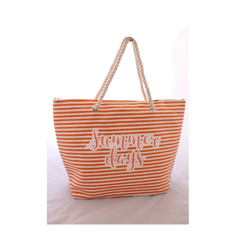 Fashion, accesorii si bijuterii - Femei - Accesorii femei - Genti si rucsacuri femei - Geanta pentru plaja, cu dungi, Summer Days, 54 x 39 cm, Vivo, BB1020 - Infinity.ro