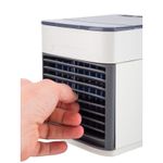 Electronice si Electrocasnice - Climatizare si sisteme de incalzire - Aparate racire aer - Ventilatoare - Ventilator de masa cu functie de umidificare Mini Air Cooler, HS066 - Infinity.ro