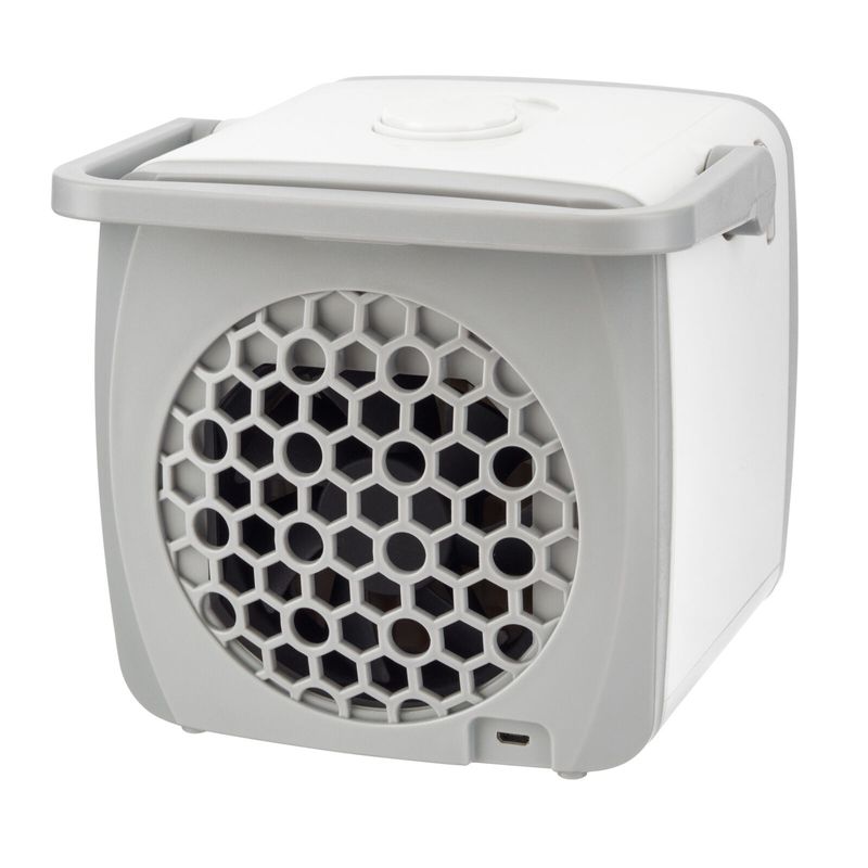 Electronice si Electrocasnice - Climatizare si sisteme de incalzire - Aparate racire aer - Ventilatoare - Ventilator de masa cu functie de umidificare Mini Air Cooler, HS067 - Infinity.ro
