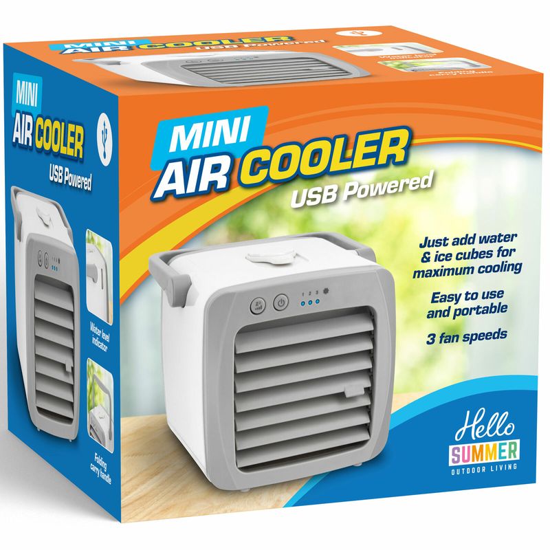 Electronice si Electrocasnice - Climatizare si sisteme de incalzire - Aparate racire aer - Ventilatoare - Ventilator de masa cu functie de umidificare Mini Air Cooler, HS067 - Infinity.ro