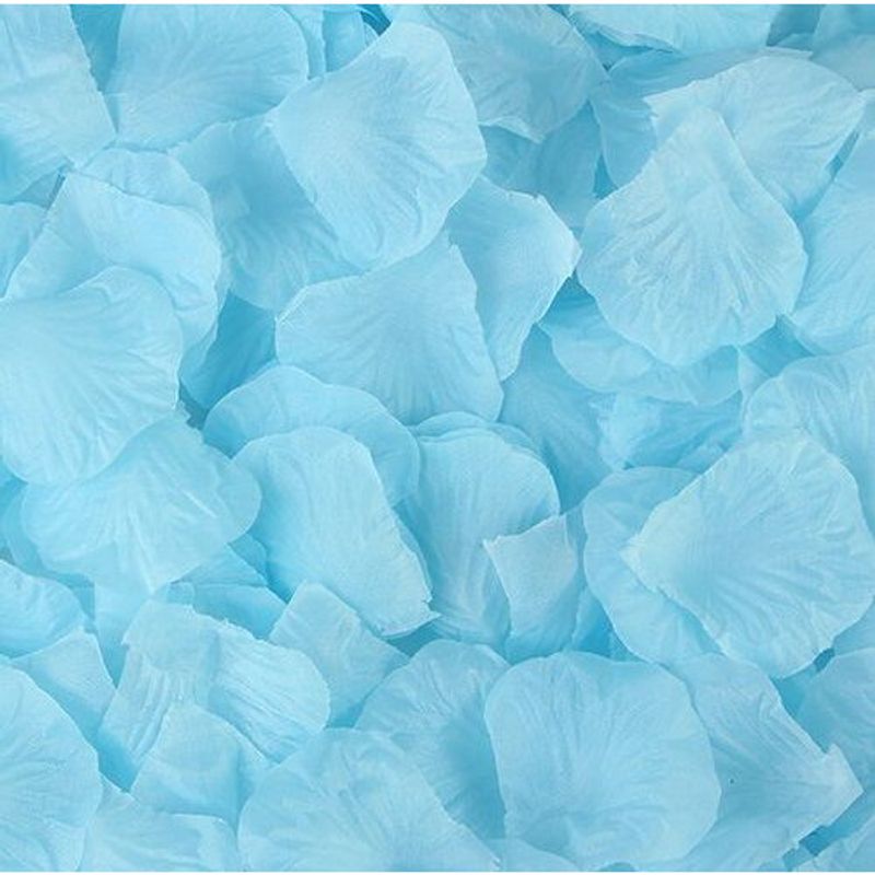 Casa si Gradina - Decoratiuni - Decoratiuni petrecere - Accesorii pentru petrecere - Set petale trandafiri artificiale 100 bucati, ROSE, albastru deschis - Infinity.ro