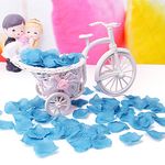 Casa si Gradina - Decoratiuni - Decoratiuni petrecere - Accesorii pentru petrecere - Set petale trandafiri artificiale 100 bucati, ROSE, albastru deschis - Infinity.ro