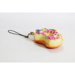 Jucarii, Copii si Bebe - Jucarii si jocuri - Jucarii & jocuri educative - Jucarii interactive - Jucarie parfumata din spuma poliuretanica, Mini Gogoasa cu capsuni, 5 cm, T5060, Vivo - Infinity.ro