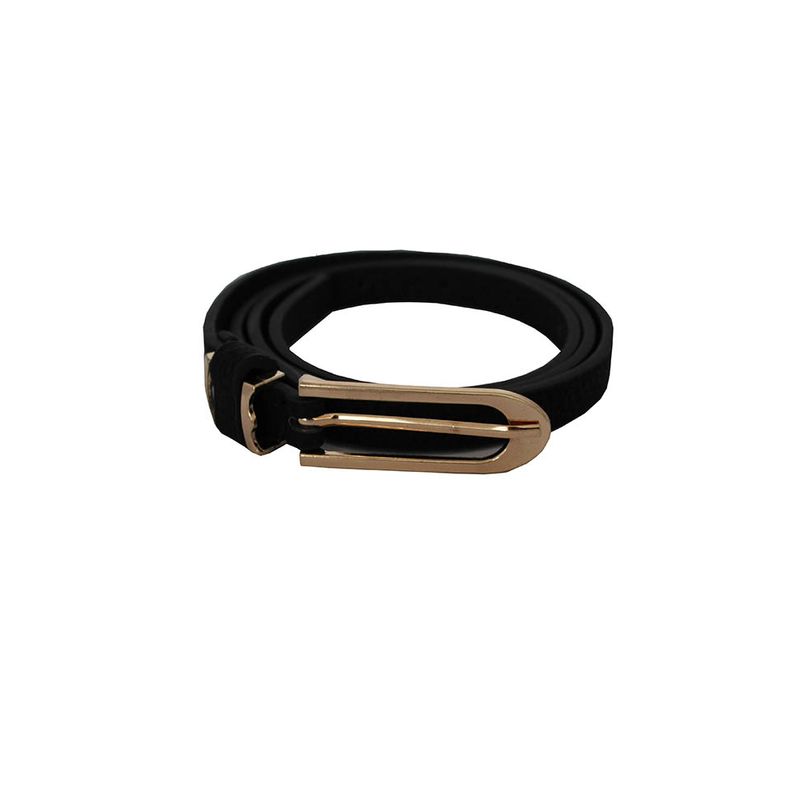 Fashion, accesorii si bijuterii - Femei - Accesorii femei - Curele femei - Curea subtire, texturat, Black, ZB0004 - Infinity.ro