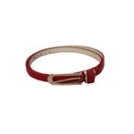 Fashion, accesorii si bijuterii - Femei - Accesorii femei - Curele femei - Curea subtire, texturat, Red, ZB0004 - Infinity.ro