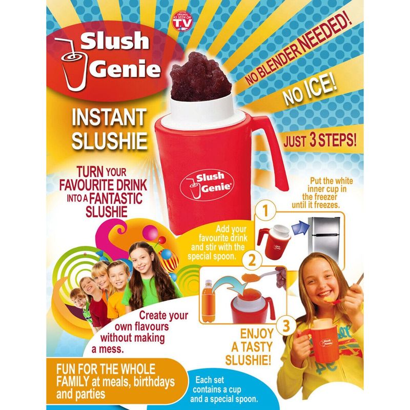 Casa si Gradina - Bucatarie si vesela - Vesela si tacamuri - Vesela desert - Pahar pentru preparare slushy, rosu, 400 ml, Slush Genie Vivo, SLUSH-GENIE - Infinity.ro