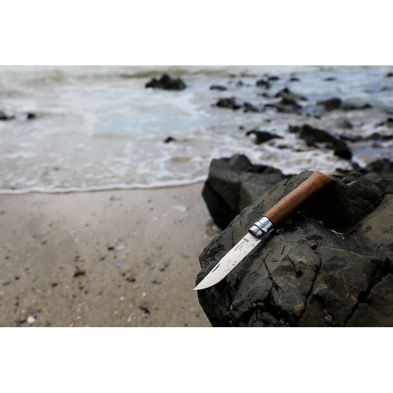 Sport si Outdoor - Camping - Cutite, bricege si accesorii - Cutite si bricege - Cutit de buzunar N°08, inox, 8,5cm, "Tradition Luxe", Walnut - Opinel - Infinity.ro