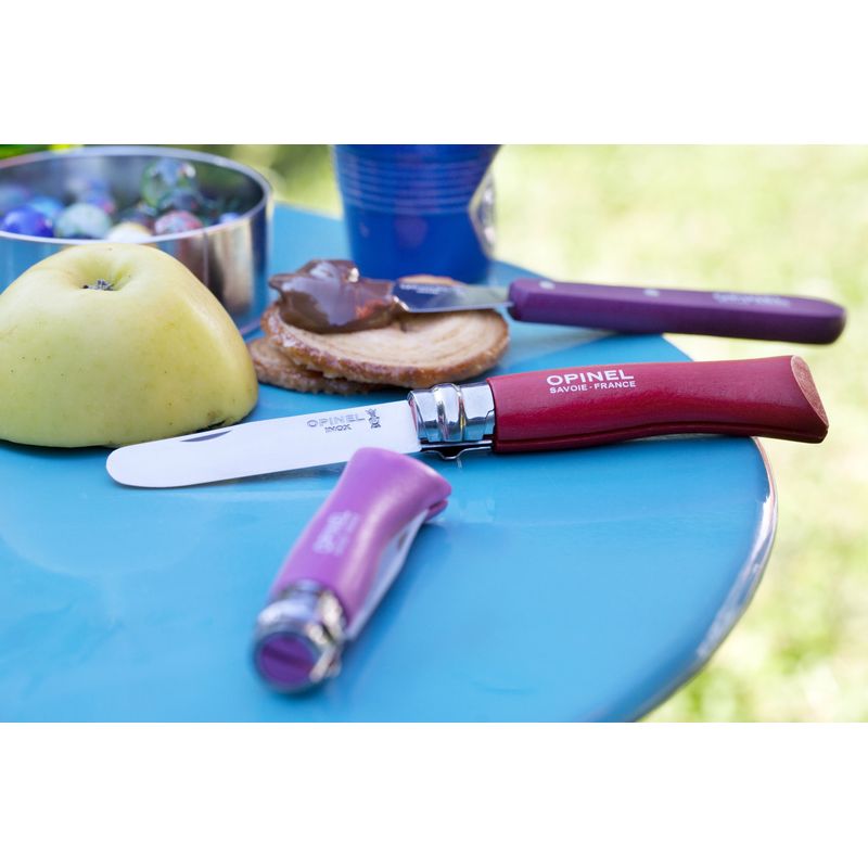 Sport si Outdoor - Camping - Cutite, bricege si accesorii - Cutite si bricege - Cutit de buzunar, inox, 8cm, "My first", Red - Opinel - Infinity.ro