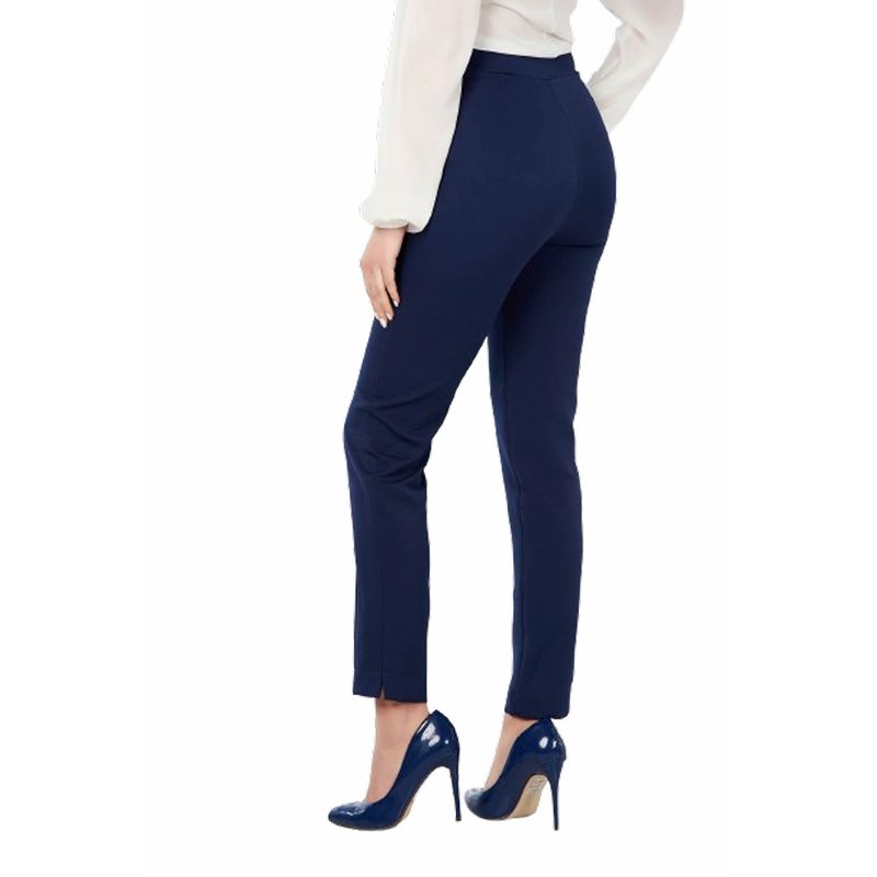 Fashion, accesorii si bijuterii - Femei - Imbracaminte femei - Pantaloni femei - Pantaloni Dama Eleganti StarShinerS 039012 S INTL Bleumarin - Infinity.ro