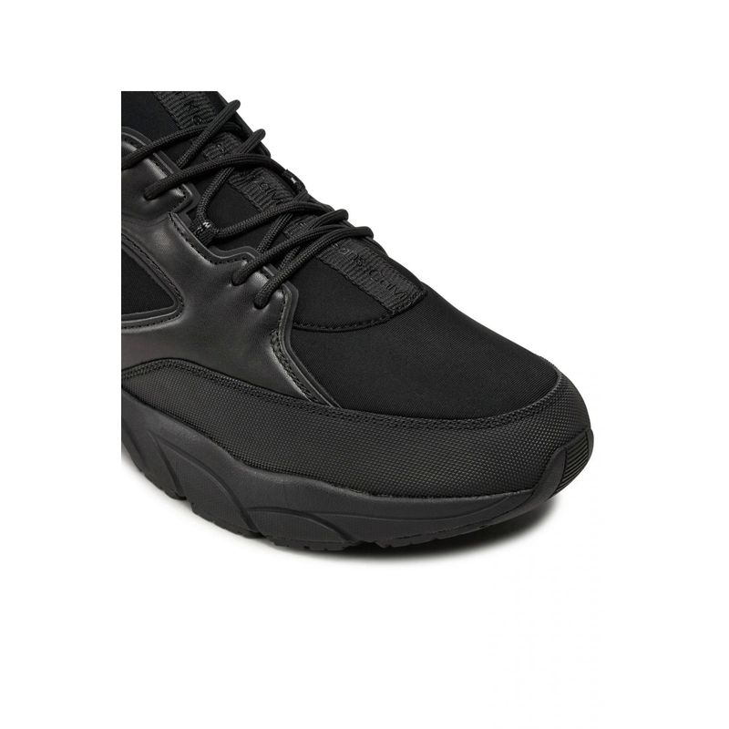 Fashion, accesorii si bijuterii - Barbati - Incaltaminte barbati - Sneakers si tenisi barbati - Pantofi Calvin Klein Jeans Retro Tennis Low Laceup Mtl YM0YM00991, 42 EU, Negru - Infinity.ro