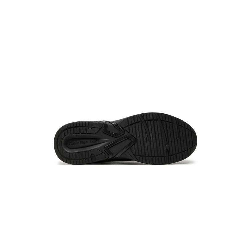 Fashion, accesorii si bijuterii - Barbati - Incaltaminte barbati - Sneakers si tenisi barbati - Pantofi Calvin Klein Jeans Retro Tennis Low Laceup Mtl YM0YM00991, 42 EU, Negru - Infinity.ro
