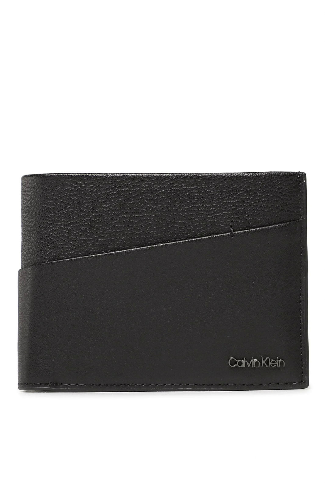 Portofel barbati Calvin Klein Diagonal Trifold K50K510607 Negru 13 x 9.5 x 2.5 cm