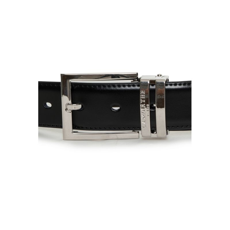 Fashion, accesorii si bijuterii - Barbati - Accesorii barbati - Curele barbati - Curea Lamarthe din Piele naturala de Bovina, reversibile, Ajustabila LAM115 Unica Negru/Maro 120 - Infinity.ro