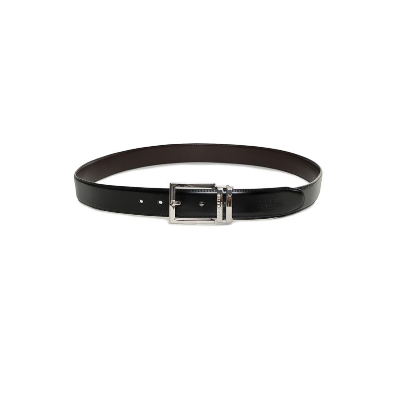 Fashion, accesorii si bijuterii - Barbati - Accesorii barbati - Curele barbati - Curea Lamarthe din Piele naturala de Bovina, reversibile, Ajustabila LAM115 Unica Negru/Maro 120 - Infinity.ro