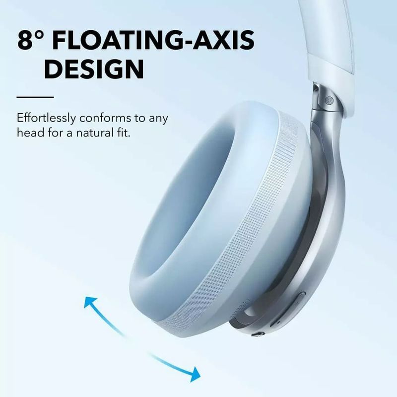 TV, Audio-Video si Foto - Portabile audio - Casti audio - Casti Fara Fir Over-Ear, Anker SoundCore Space One (A3035G31), albastru - Infinity.ro
