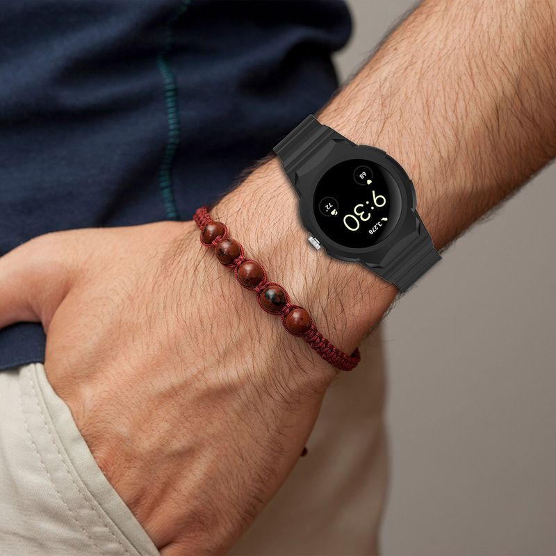 Laptop, Telefoane si Tablete - Wearables si gadgeturi - Wearables - Accesorii wearables - Curea pentru Google Pixel Watch/Watch 2/Watch 3 41mm, Techsuit Watchband (W065), negru - Infinity.ro