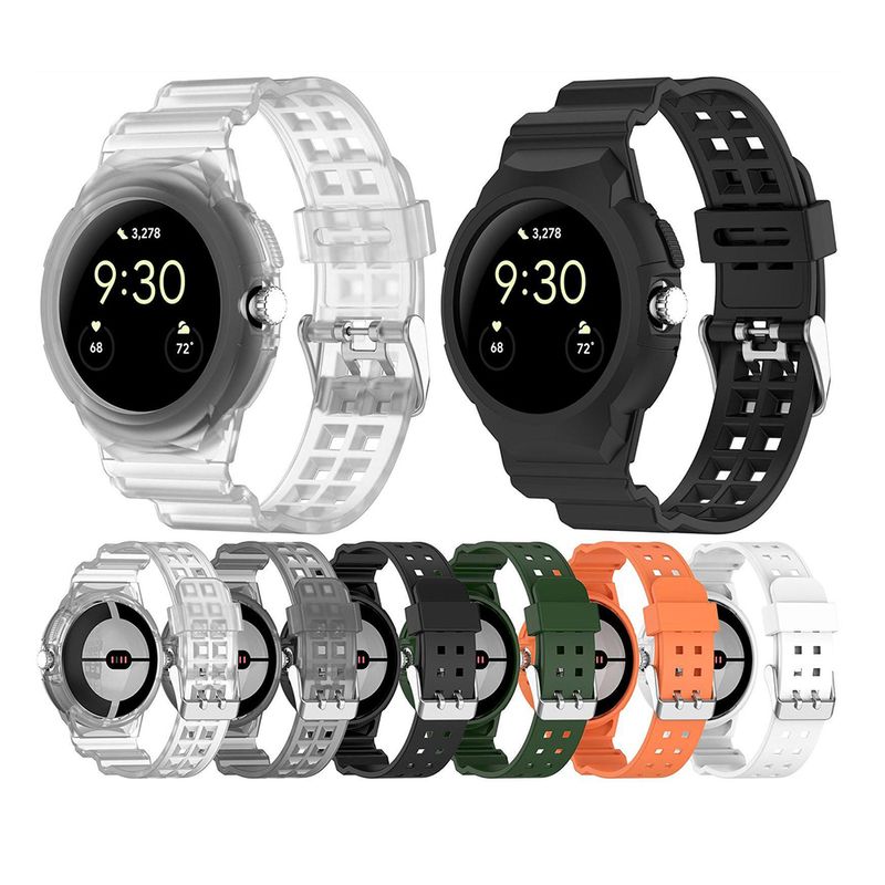 Laptop, Telefoane si Tablete - Wearables si gadgeturi - Wearables - Accesorii wearables - Curea pentru Google Pixel Watch/Watch 2/Watch 3 41mm, Techsuit Watchband (W065), portocaliu - Infinity.ro