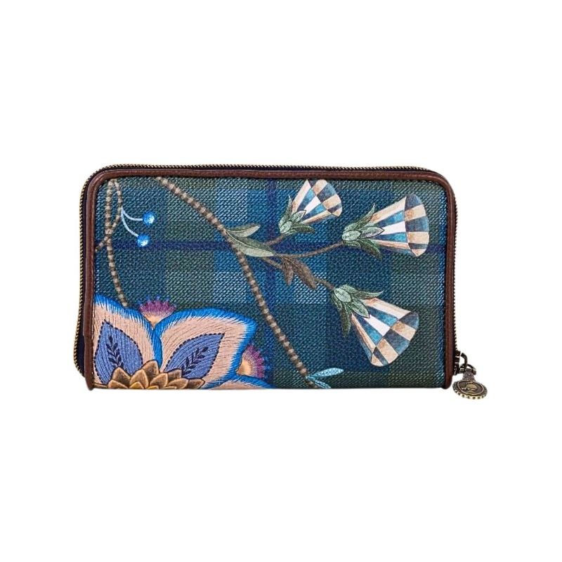 Fashion, accesorii si bijuterii - Femei - Accesorii femei - Portofele femei - Portofel Willow, Pip Studio, Dark Blue, 18x3x11 cm, colectia Flores Felices - Infinity.ro