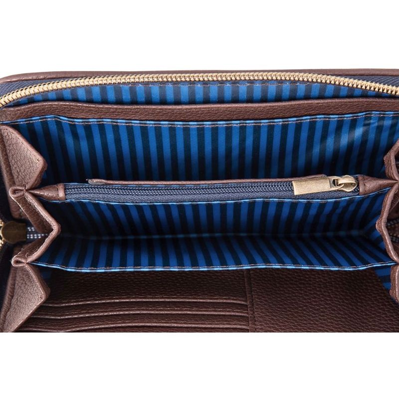 Fashion, accesorii si bijuterii - Femei - Accesorii femei - Portofele femei - Portofel Willow, Pip Studio, Dark Blue, 18x3x11 cm, colectia Flores Felices - Infinity.ro