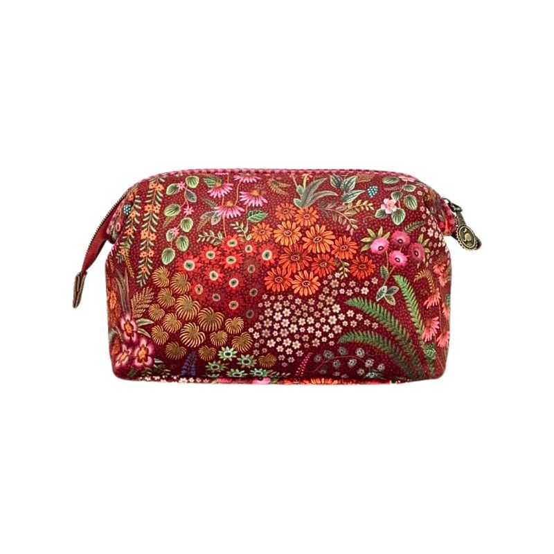 Ingrijire personala si Cosmetice - Machiaj - Portfarduri si genti cosmetice - Geanta cosmetica Purse Medium, Pip Studio, Red, 22.5x9.5x15 cm, colectia Querida - Infinity.ro