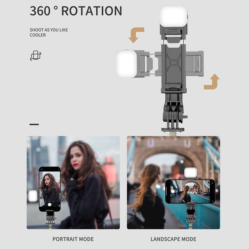 Laptop, Telefoane si Tablete - Telefoane mobile si accesorii - Accesorii Telefoane - Selfie stick-uri - Selfie Stick cu Trepied si Telecomanda, 70cm, Mini, Techsuit (Q10s), negru - Infinity.ro