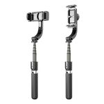 Laptop, Telefoane si Tablete - Telefoane mobile si accesorii - Accesorii Telefoane - Selfie stick-uri - Selfie Stick cu Trepied si Telecomanda, 86cm, Techsuit (L08), negru - Infinity.ro