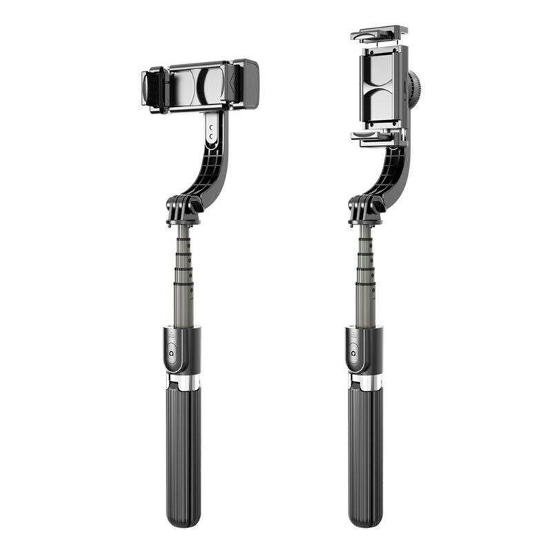 Laptop, Telefoane si Tablete - Telefoane mobile si accesorii - Accesorii Telefoane - Selfie stick-uri - Selfie Stick cu Trepied si Telecomanda, 86cm, Techsuit (L08), negru - Infinity.ro