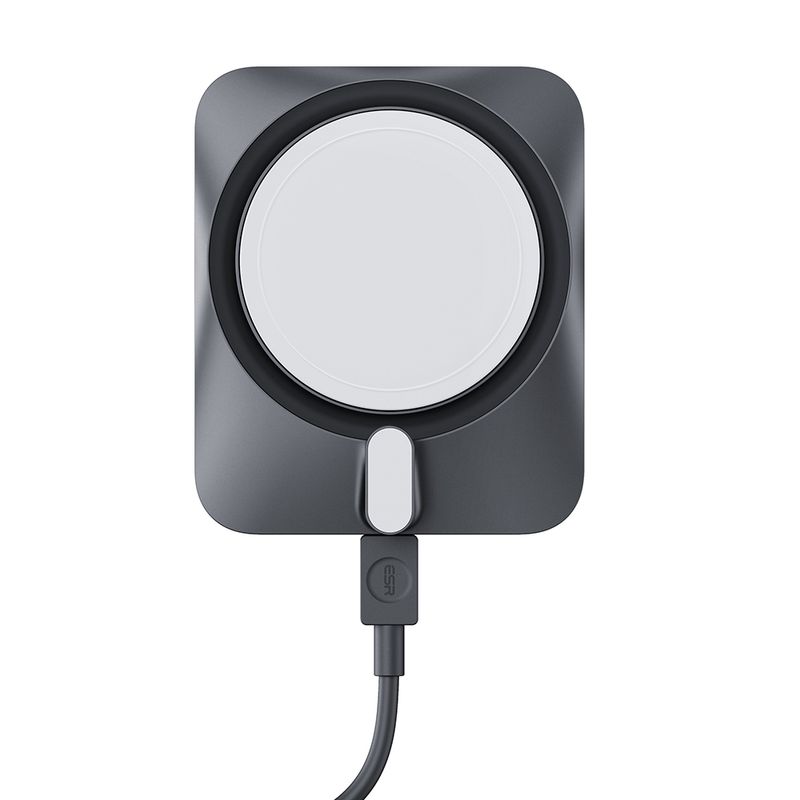 Laptop, Telefoane si Tablete - Telefoane mobile si accesorii - Accesorii Telefoane - Incarcatoare telefoane - ESR, [3pcs Bundle] Car Holder with Wireless Charger CryoBoost (2B513), with Cable, Car Charger, MagSafe, Apple MFi, argintiu - Infinity.ro