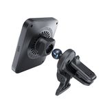 Laptop, Telefoane si Tablete - Telefoane mobile si accesorii - Accesorii Telefoane - Incarcatoare telefoane - ESR, [3pcs Bundle] Car Holder with Wireless Charger CryoBoost (2B513), with Cable, Car Charger, MagSafe, Apple MFi, argintiu - Infinity.ro