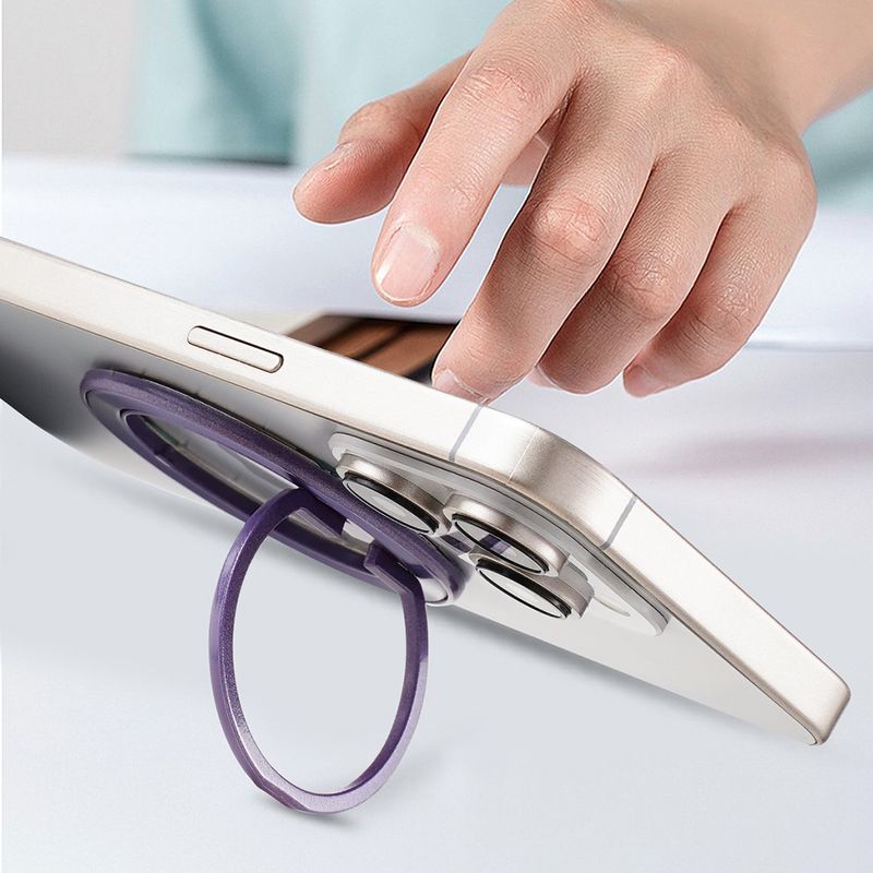 Laptop, Telefoane si Tablete - Telefoane mobile si accesorii - Accesorii Telefoane - Suport si docking telefoane - Suport Rotund pentru Telefon, Techsuit (MPR2), Burgundy - Infinity.ro