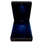 Fashion, accesorii si bijuterii - Femei - Bijuterii femei - Cutii bijuterii - Caseta ornamentala bijuterii, cu led, pentru ocazii deosebite, 90x70x35 mm, plastic, negru, catifea, cu pliculet gel antiumezeala - Infinity.ro
