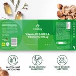 Ingrijire personala si Cosmetice - Sanatate si wellness - Suplimente alimentare - Vitamine si minerale - Vitamin D3 Depot 5000 IU + Vitamin K2 100mcg - 180 Tablete vegane, Vitabay - Infinity.ro