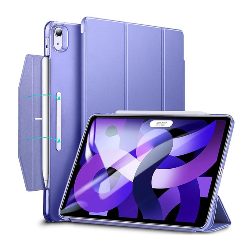 Laptop, Telefoane si Tablete - Tablete si accesorii tablete - Accesorii Tablete - Huse tablete - Husa pentru iPad Air 4 (2020)/Air 5 (2022)/Air 6 (2024), ESR Ascend Trifold, Lavender - Infinity.ro