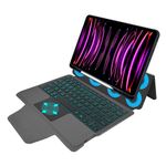 Laptop, Telefoane si Tablete - Tablete si accesorii tablete - Accesorii Tablete - Huse tablete - Husa cu Tastatura pentru iPad Pro 11 (2018/2020/2021/2022), Techsuit KeyTab Pro, negru - Infinity.ro