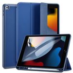 Laptop, Telefoane si Tablete - Tablete si accesorii tablete - Accesorii Tablete - Huse tablete - Husa pentru iPad 10.2" (2019/2020/2021), ESR Rebound Pencil, bleumarin - Infinity.ro