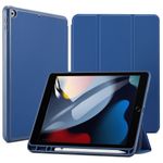 Laptop, Telefoane si Tablete - Tablete si accesorii tablete - Accesorii Tablete - Huse tablete - Husa pentru iPad 10.2" (2019/2020/2021), ESR Rebound Pencil, bleumarin - Infinity.ro