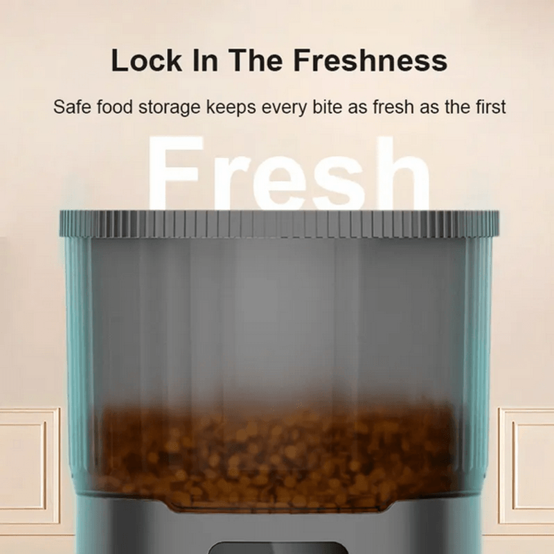 Petshop - Accesorii petshop - Castroane si adapatori - Hranitor Automat C Tech®, Capacitate rezervor 4L, Bol Inox Inclus, Sunet Hranire, Programabil, Usor de pliat si trasport - Infinity.ro