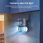 Casa si Gradina - Electrice - Smart Home - Camere de supraveghere - Camera de supraveghere WIFI C Tech® 1 lentila unghi largx0.5 UltraHD 4K lumina cu led alarma senzor miscare+64GB SD card - Infinity.ro