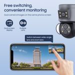 Casa si Gradina - Electrice - Smart Home - Camere de supraveghere - Camera de supraveghere WIFI C Tech® 1 lentila unghi largx0.5 UltraHD 4K lumina cu led alarma senzor miscare+64GB SD card - Infinity.ro